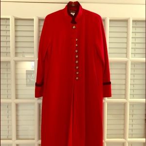 Harve Benard Red Wool Winter Coat.